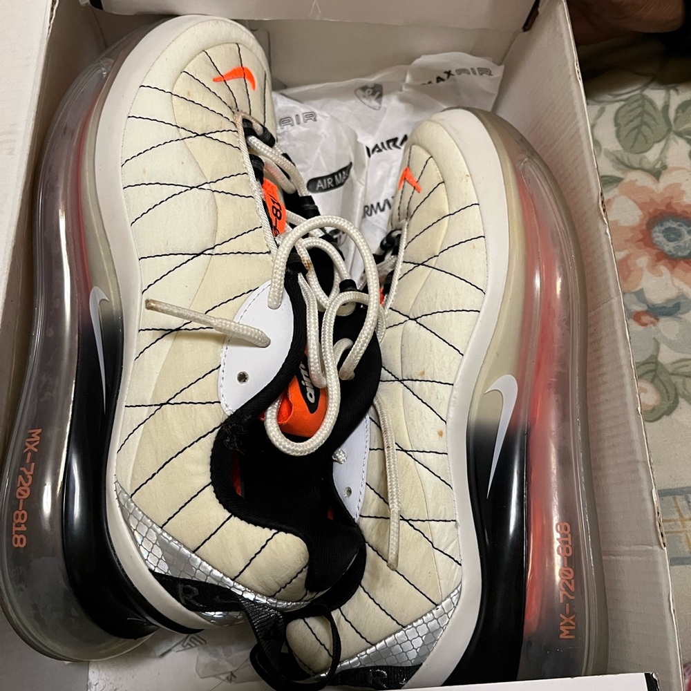 Nike MX-720-818 Sail and Black Sneakers